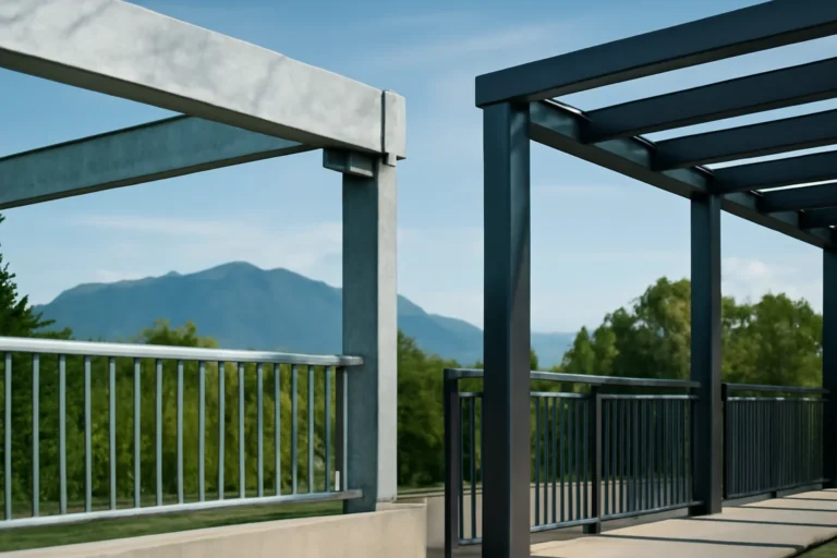 Editorial hero image for Galvanizing vs Powder Coating for BC Projects