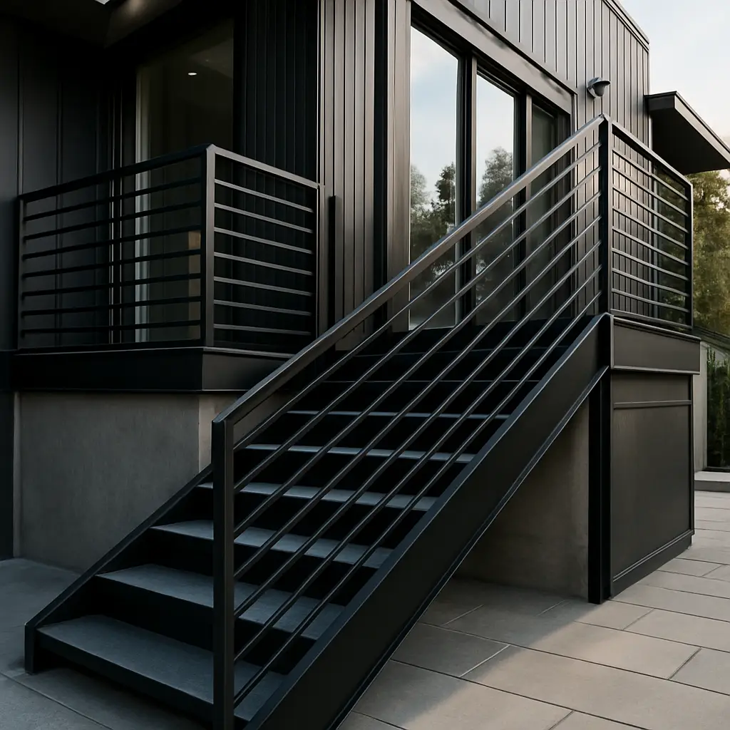 Custom metalwork comparison showcase for British Columbia residential and commercial projects