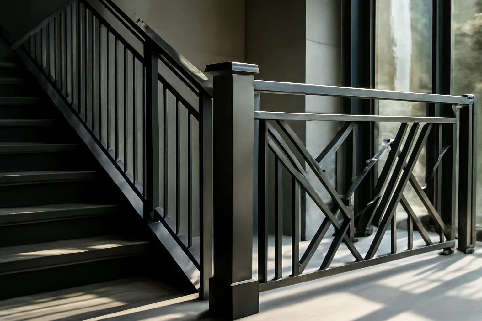 Contact Metal Fabrications hero image featuring custom fabricated architectural metalwork