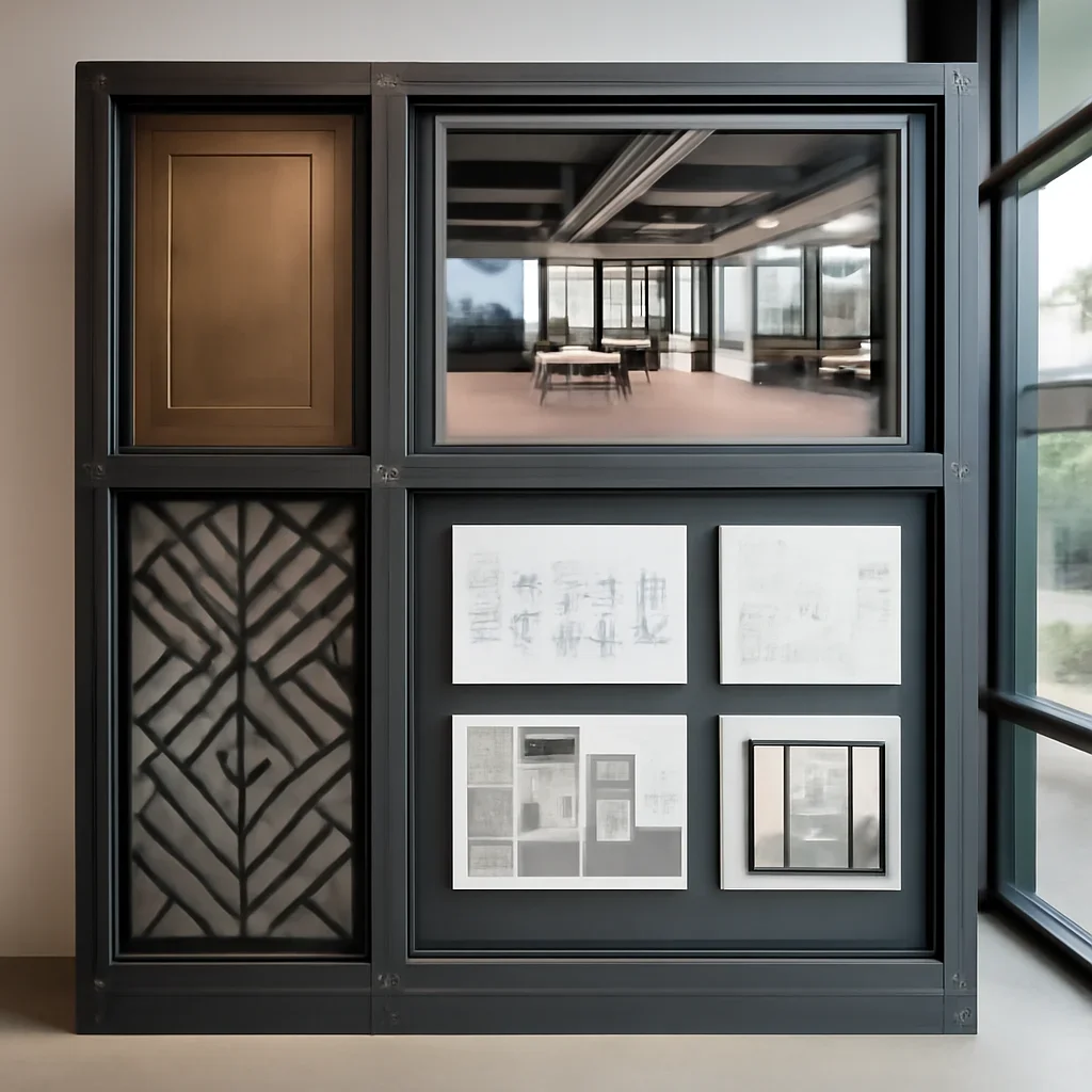 Installed custom metalwork showcase for Design and Build Integrations
