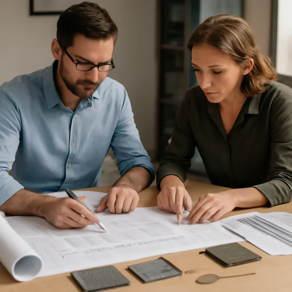 Design planning for a custom metal fabrication project in British Columbia