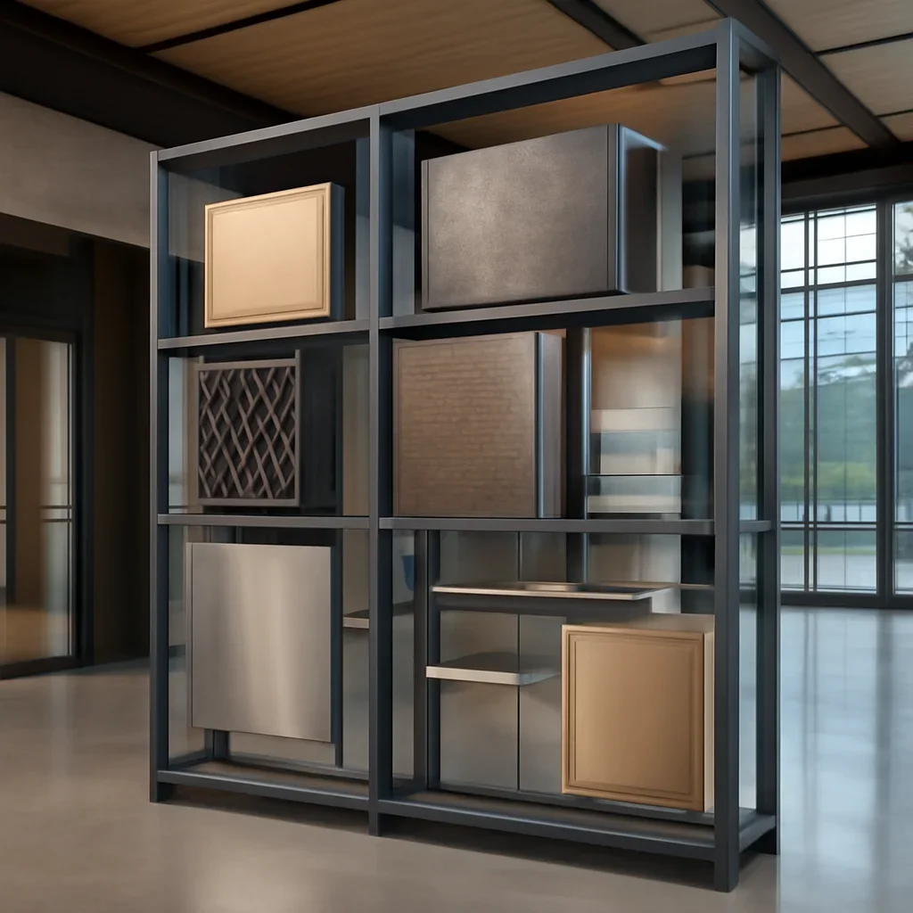 Installed custom metalwork showcase for Custom Metal Fabrication Solutions
